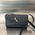 Bottega Veneta Andiamo 21 in Black Lambskin Bag
