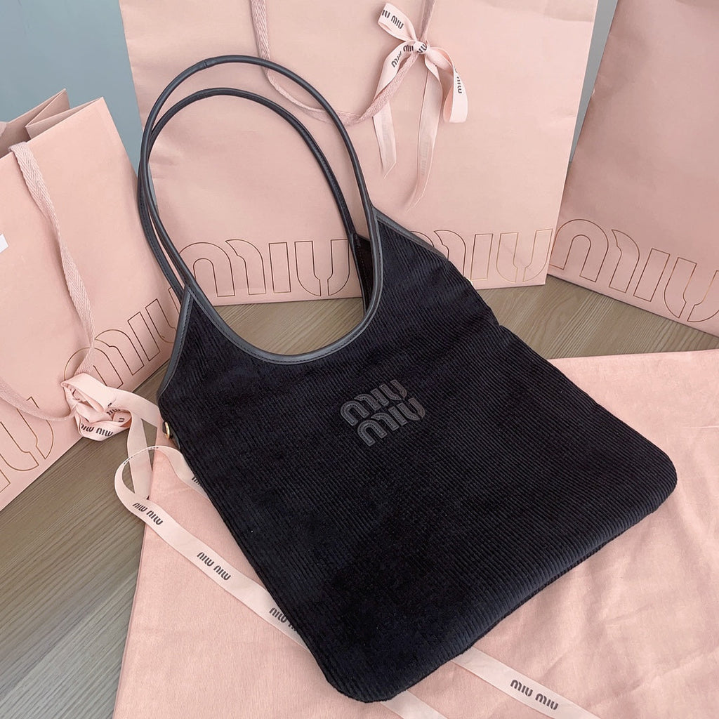 Ivy Tote Bag 40 in Dark Navy Blue Corduroy