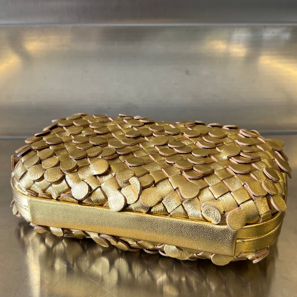 Bottega Veneta Golden Knot 19 in Golden Lambskin Bag