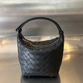 Bottega Veneta Candy Wallace 17 in Black Calfskin Bag