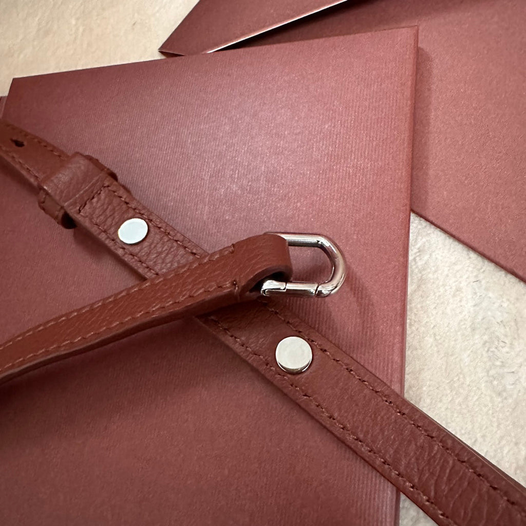 Loro Piana Extra Pocket L19 in Garnet Red Calfskin with Silver Hardware Bag