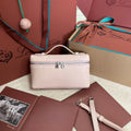 Loro Piana Extra Pocket L19 in Blush Pink Grained Calfskin with Silver Hardware Bag