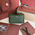 Loro Piana Extra Pocket L19 in Pine Green Calfskin with Silver Hardware Bag
