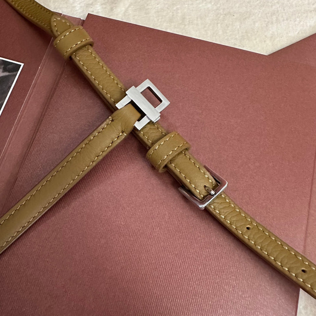 Loro Piana Extra Pocket L19 in Dijon Yellow Grained Calfskin with Silver Hardware Bag