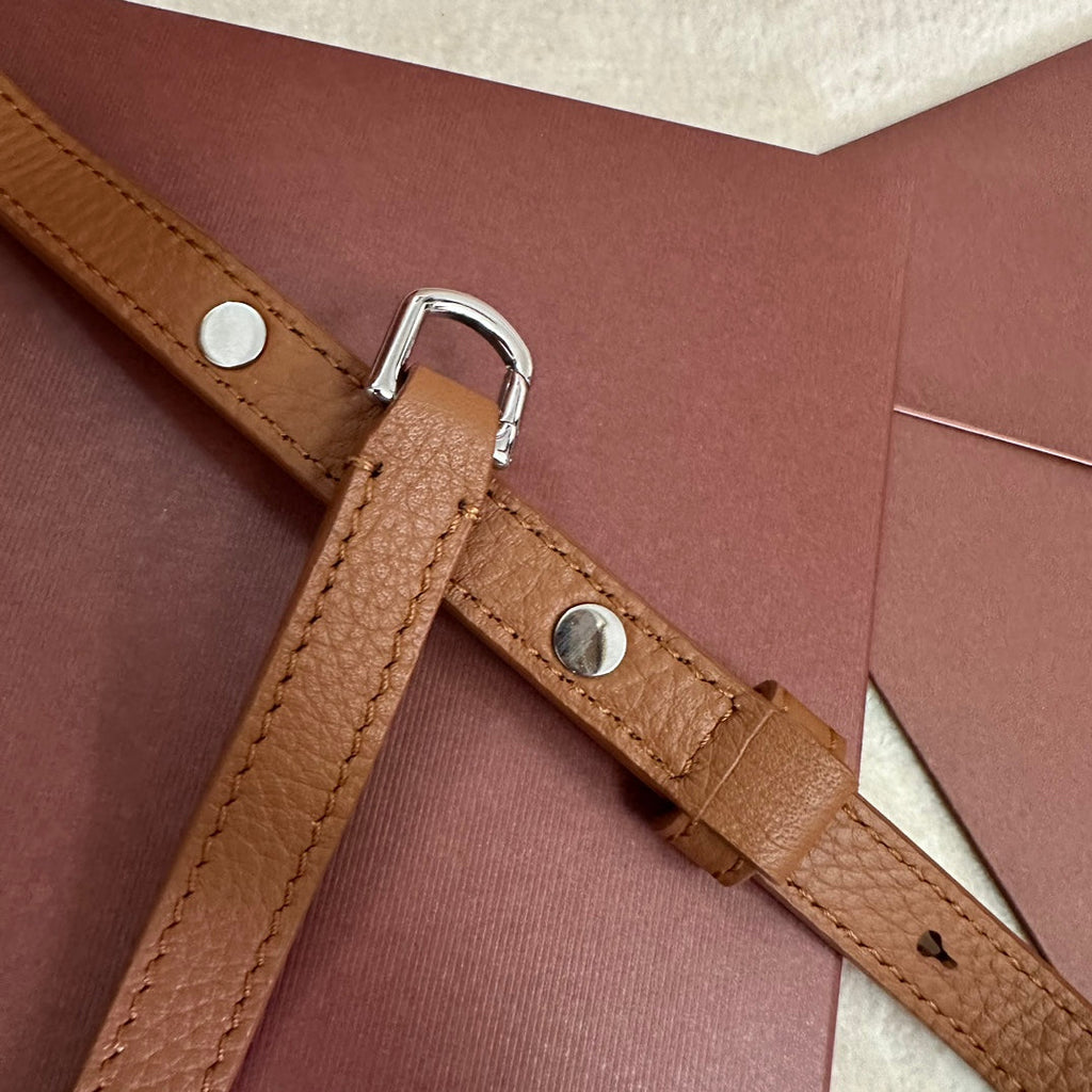 Loro Piana Extra Pocket L19 in Bronze Brown Calfskin with Silver Hardware Bag