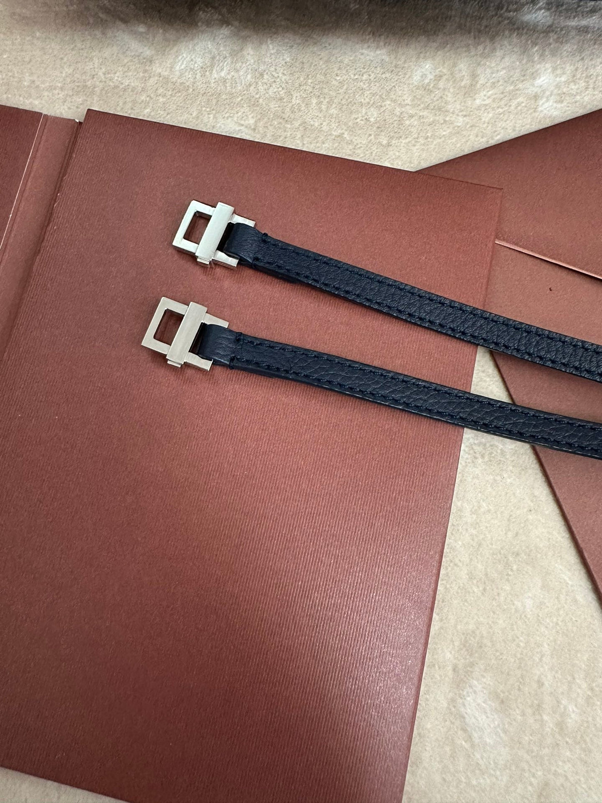 Loro Piana Extra Pocket Backpack L23.5 in Navy Blue Calfskin with Silver Hardware