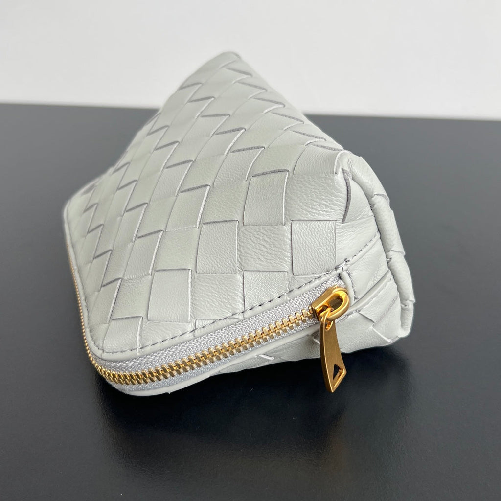 Bottega Veneta Intrecciato 16 Bag in White Lambskin