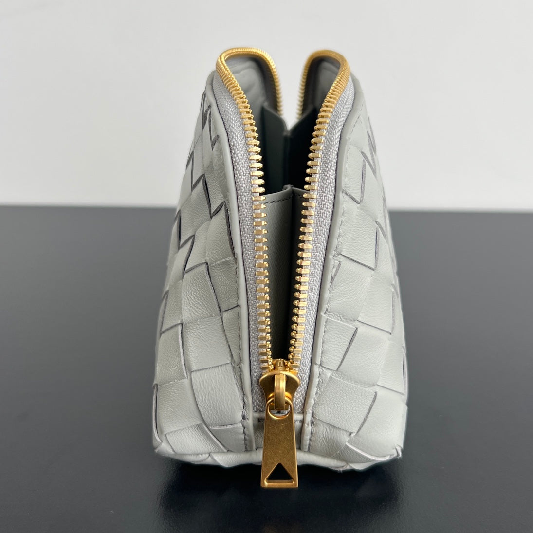 Bottega Veneta Intrecciato 16 Bag in White Lambskin