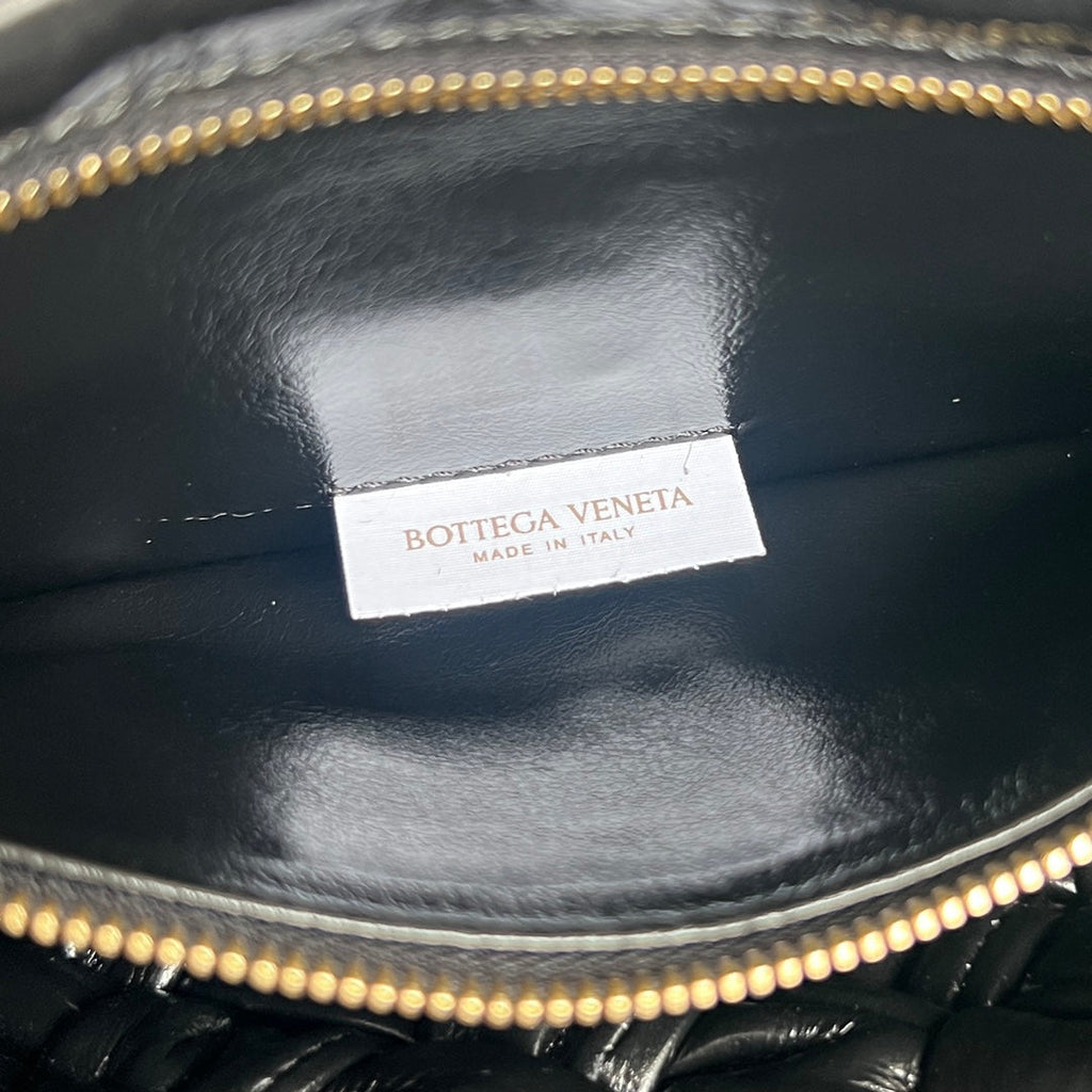 Bottega Veneta Kalimero Città 25 in Black Calfskin Bag