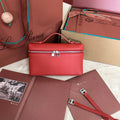 Loro Piana Extra Pocket L19 in Cherry Red Calfskin with Silver Hardware Bag