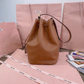Bucket Bag 29 in Bronze Brown Calfskin