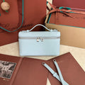 Loro Piana Extra Pocket L19 in Light Blue Calfskin with Silver Hardware Bag