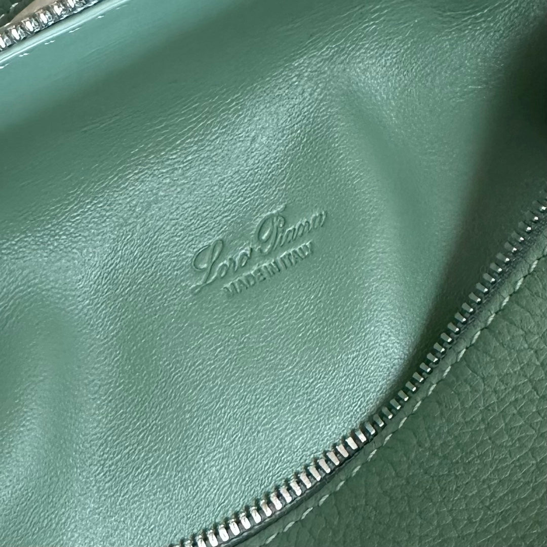Loro Piana Extra Pocket L19 in Teal Green Calfskin with Silver Hardware Bag