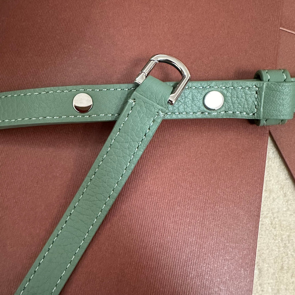 Loro Piana Extra Pocket L19 in Teal Green Calfskin with Silver Hardware Bag