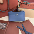 Loro Piana Extra Pocket L19 in Azure Blue Calfskin with Silver Hardware Bag