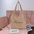 Ivy Tote Bag 40 in Beige Mix White Mesh