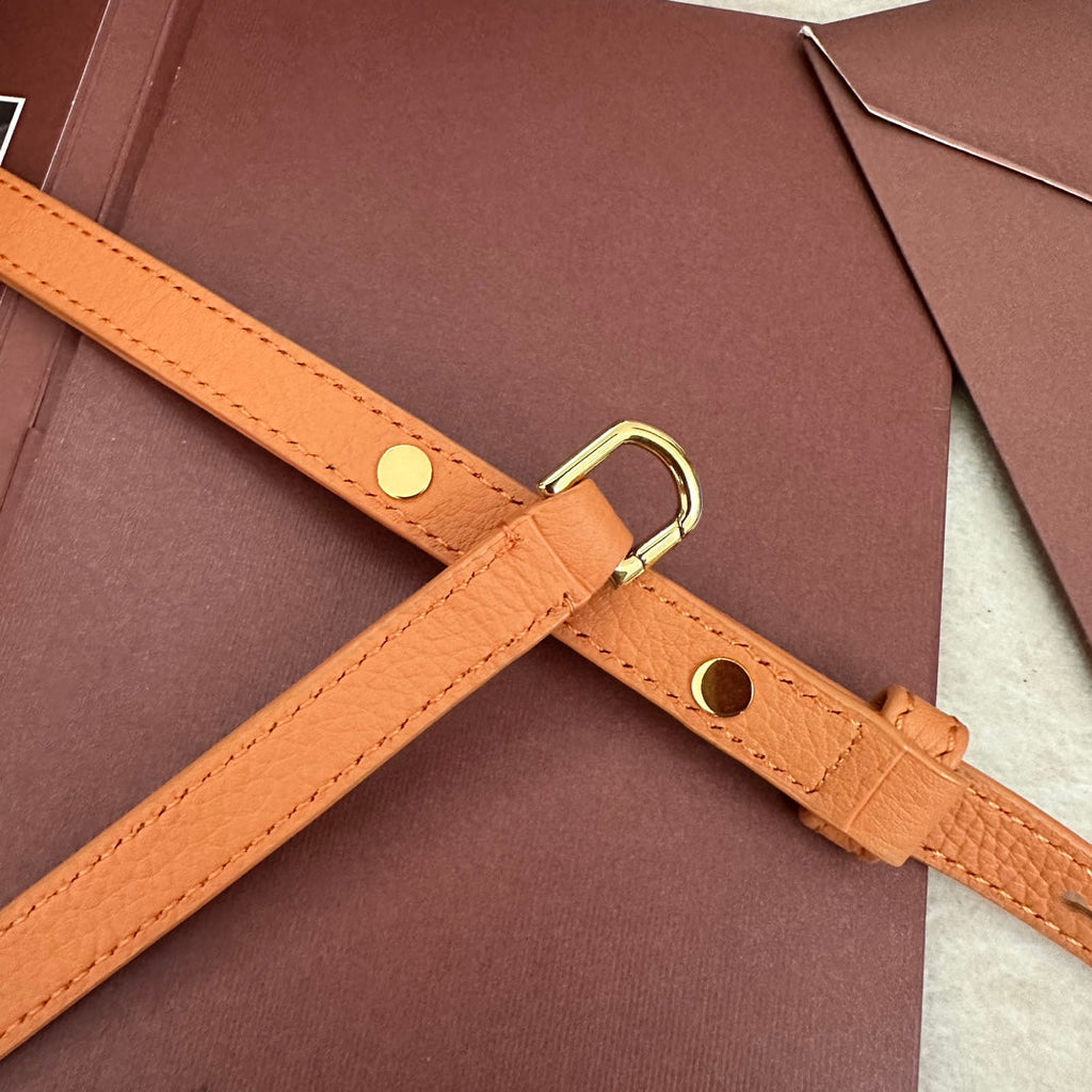 Loro Piana Extra Pocket L19 in Mango Orange Grained Calfskin with Gold Hardware Bag