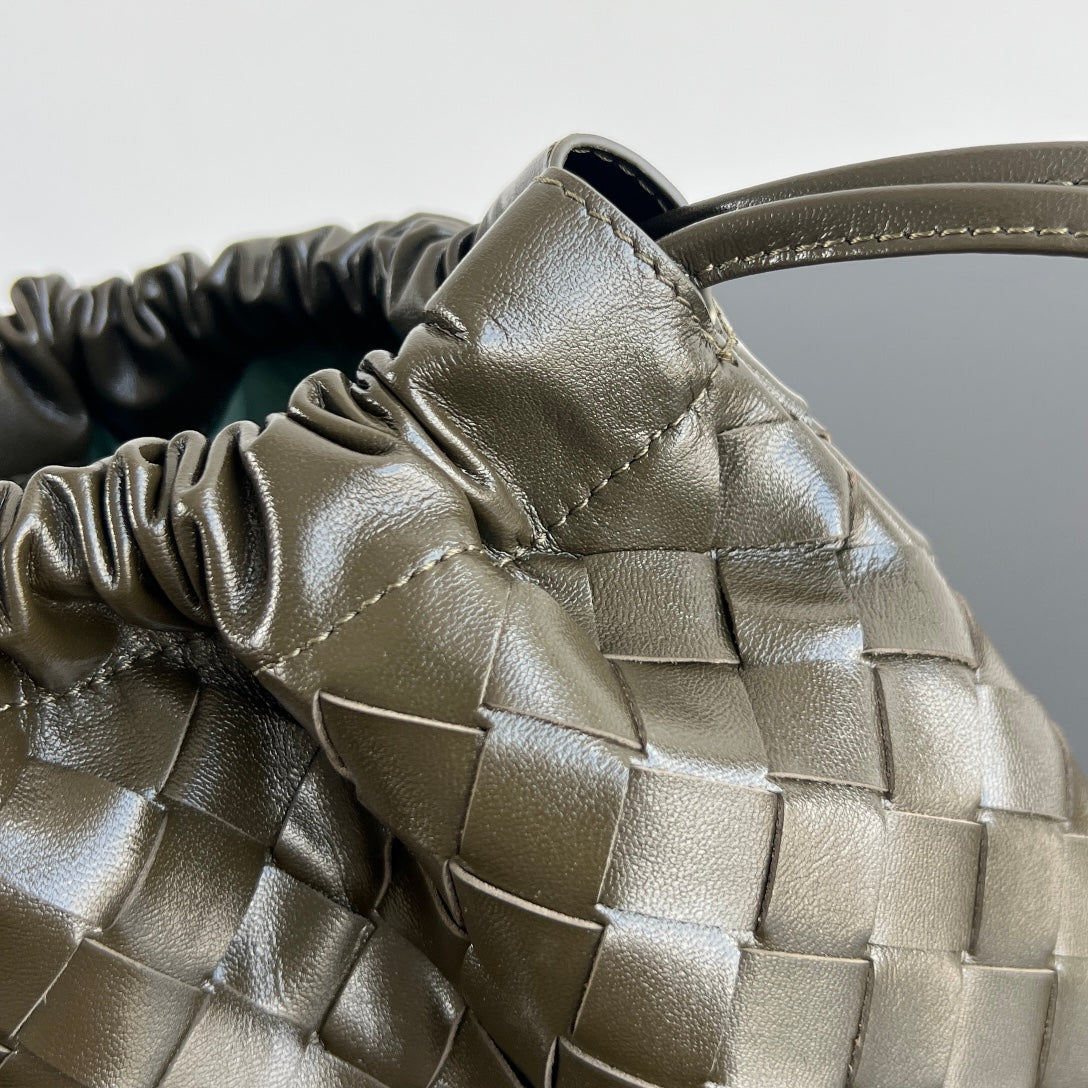 Bottega Veneta Dustbag Medium 32 in Army Green Calfskin Bag