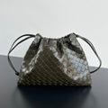 Bottega Veneta Dustbag Medium 32 in Army Green Calfskin Bag