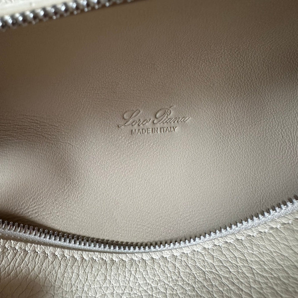 Loro Piana Extra Pocket L19 in Bisque Beige Calfskin with Silver Hardware Bag