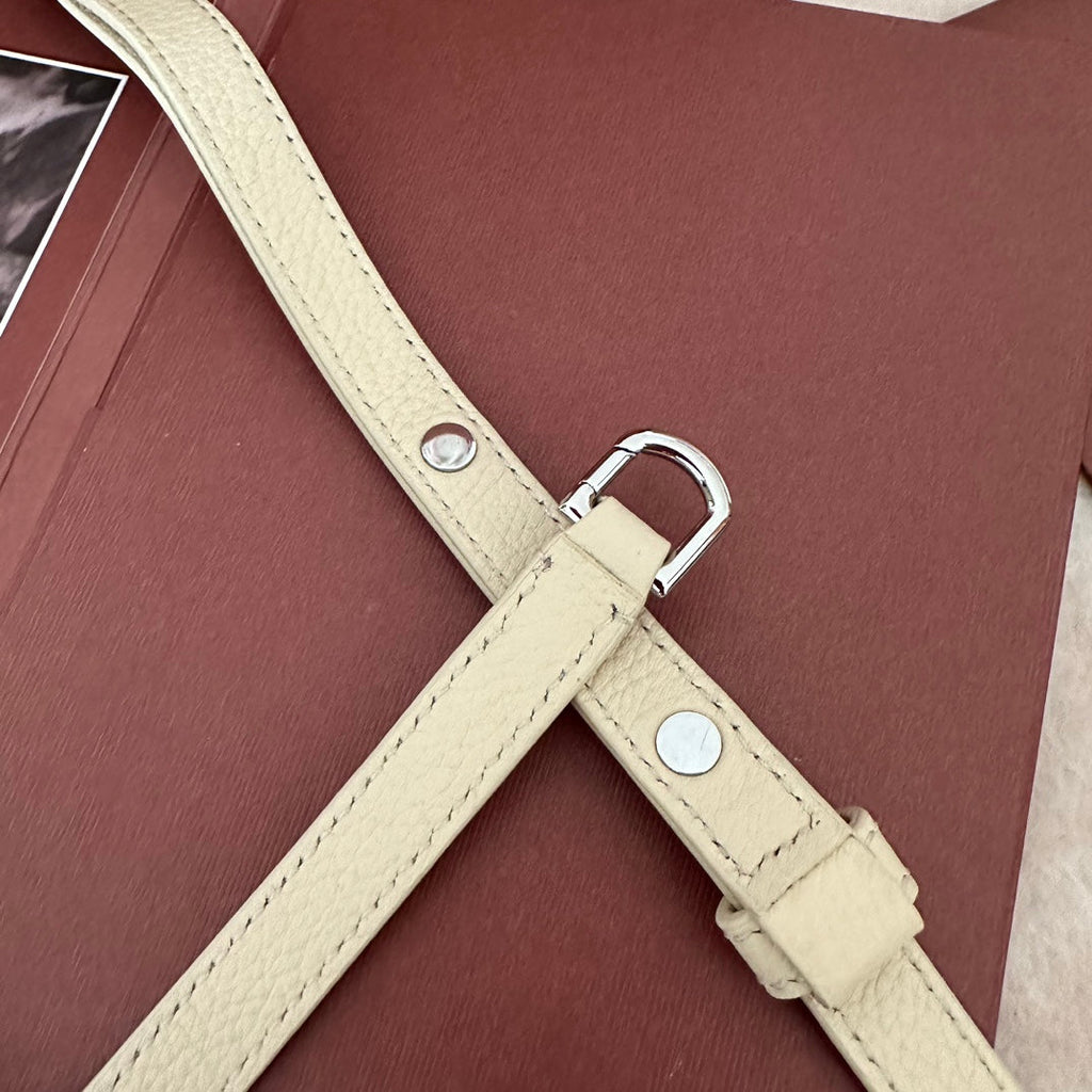 Loro Piana Extra Pocket L19 in Bisque Beige Calfskin with Silver Hardware Bag