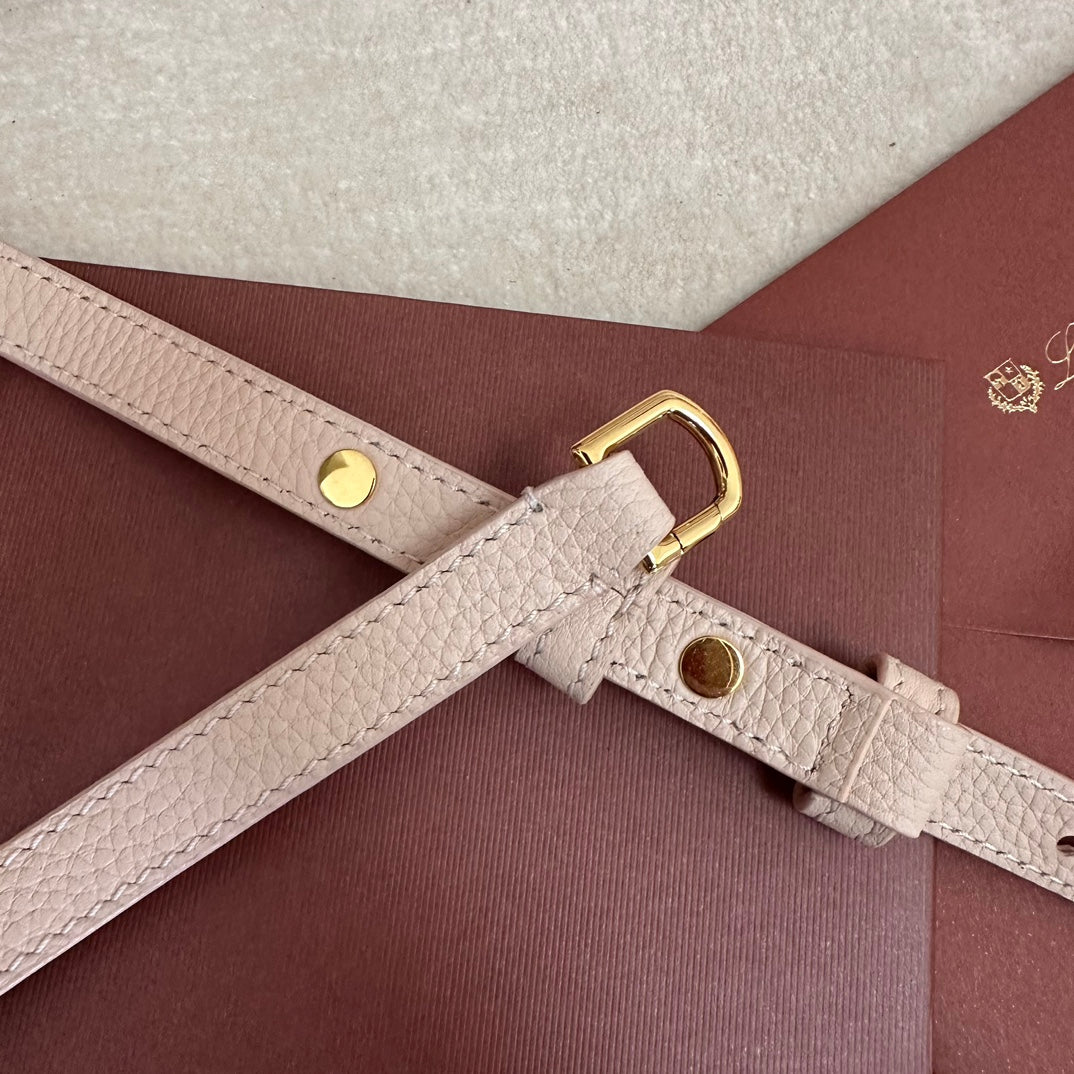 Loro Piana Extra Pocket L19 in Light Pink Calfskin with Gold Hardware Bag