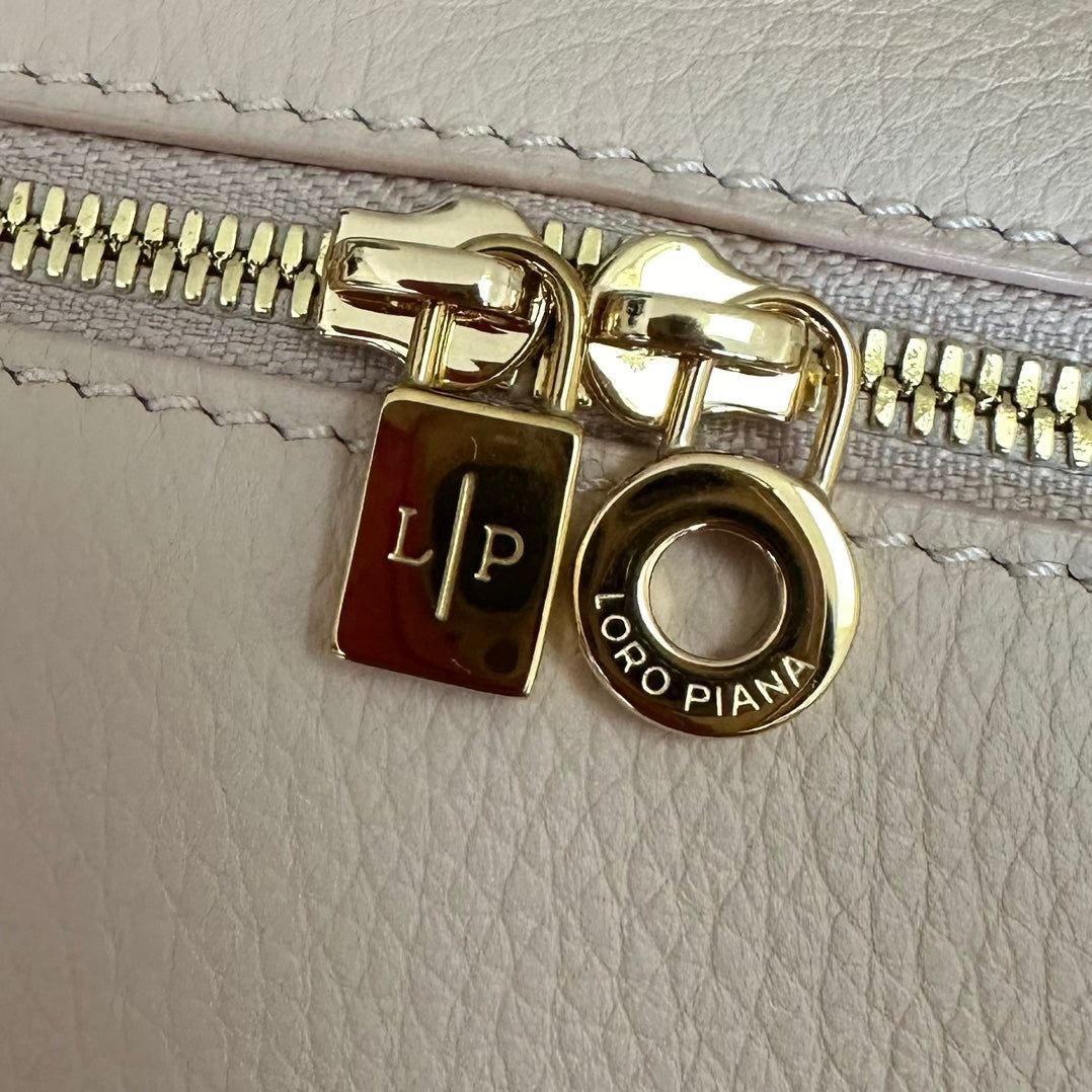 Loro Piana Extra Pocket L19 in Light Pink Calfskin with Gold Hardware Bag