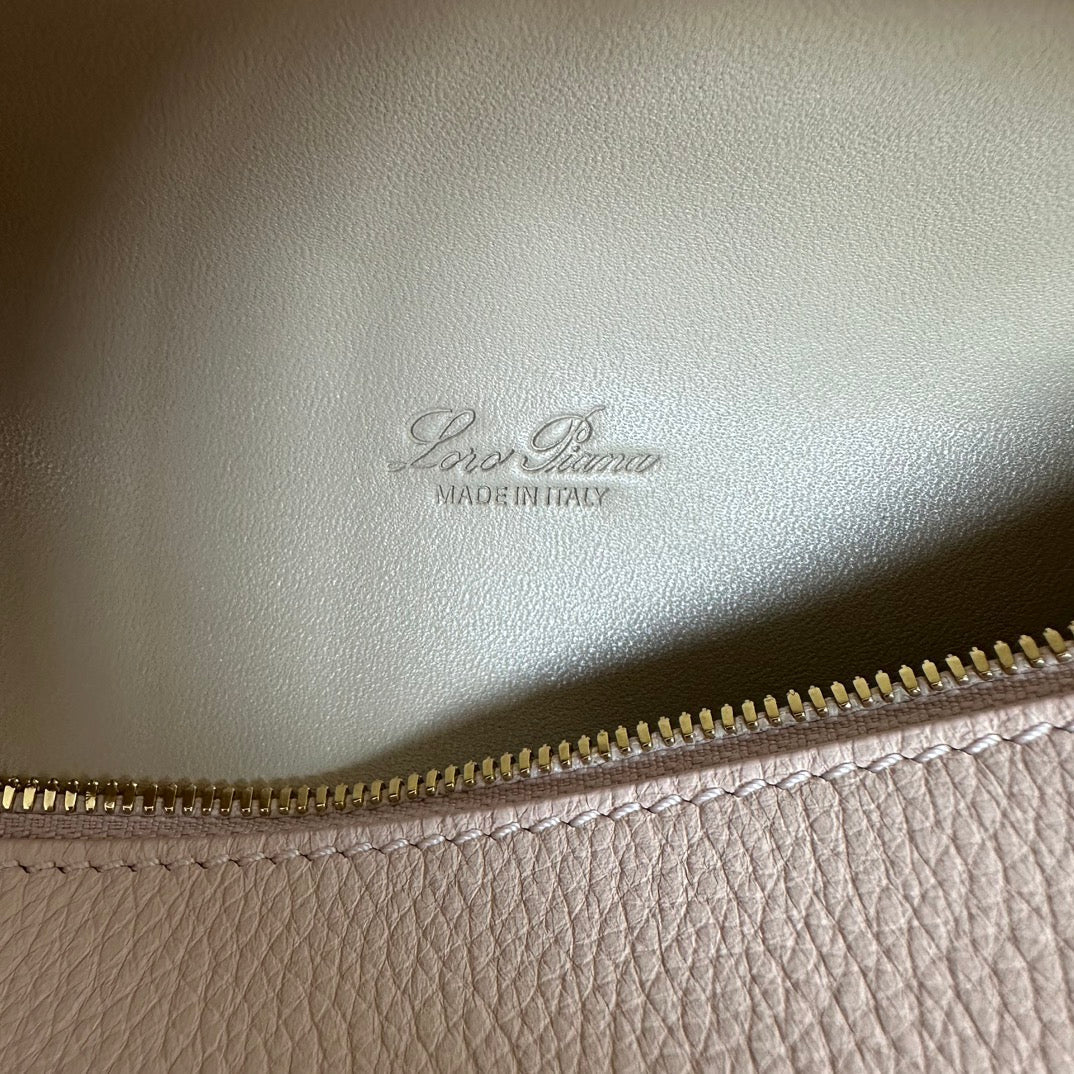Loro Piana Extra Pocket L19 in Light Pink Calfskin with Gold Hardware Bag