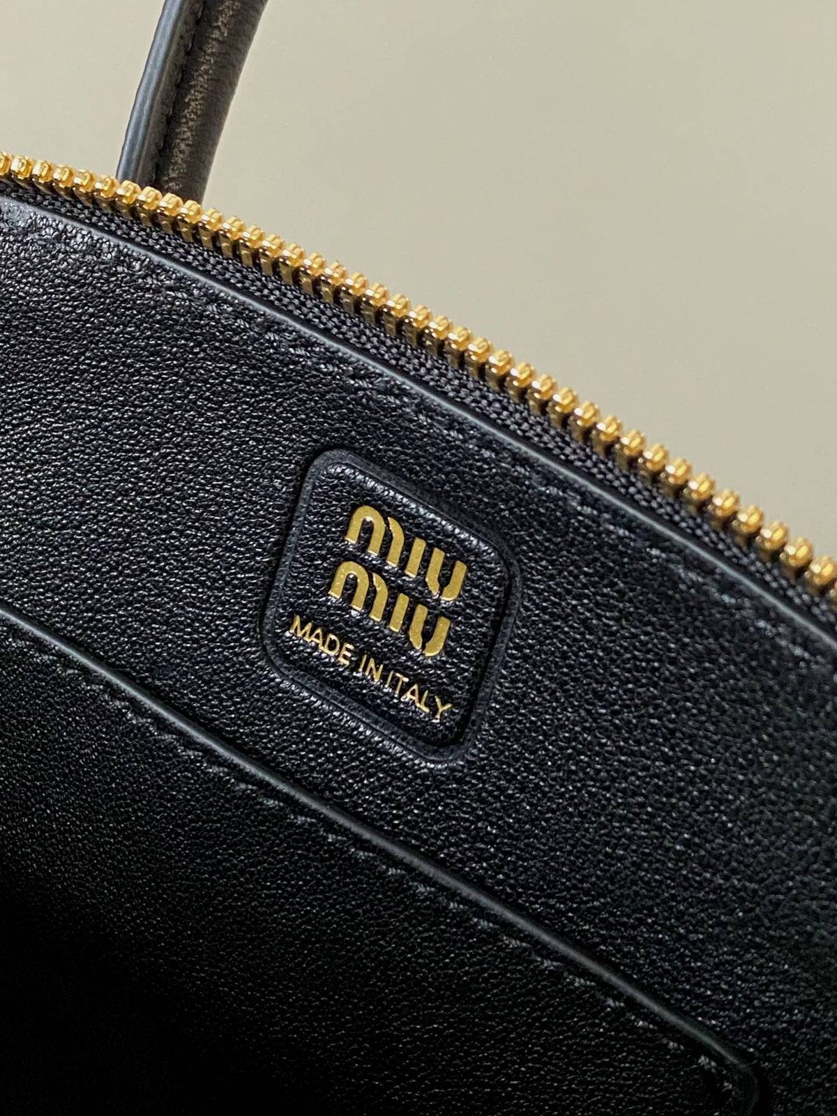 Aventure Nappa Mini Bag 21 in Black Calfskin Gold Hardware
