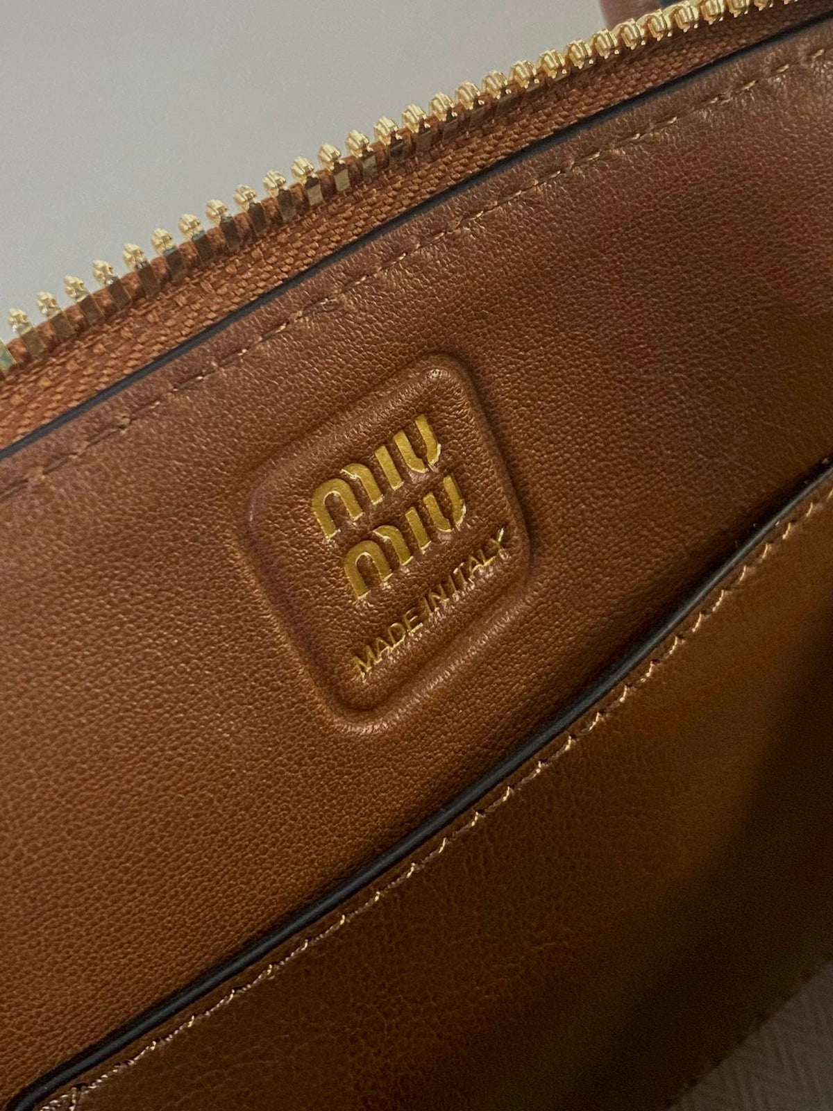 Aventure Nappa Mini Bag 21 in Russet Brown Calfskin Gold Hardware