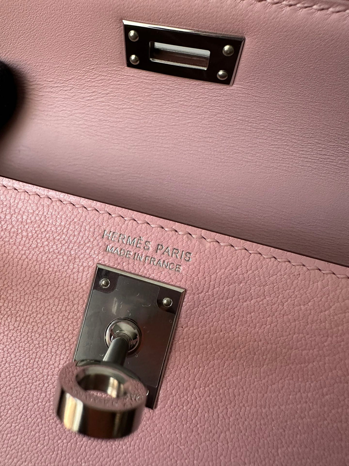 Hermes Kelly Mini 19 Pink Chevre Silver Hardware Bag