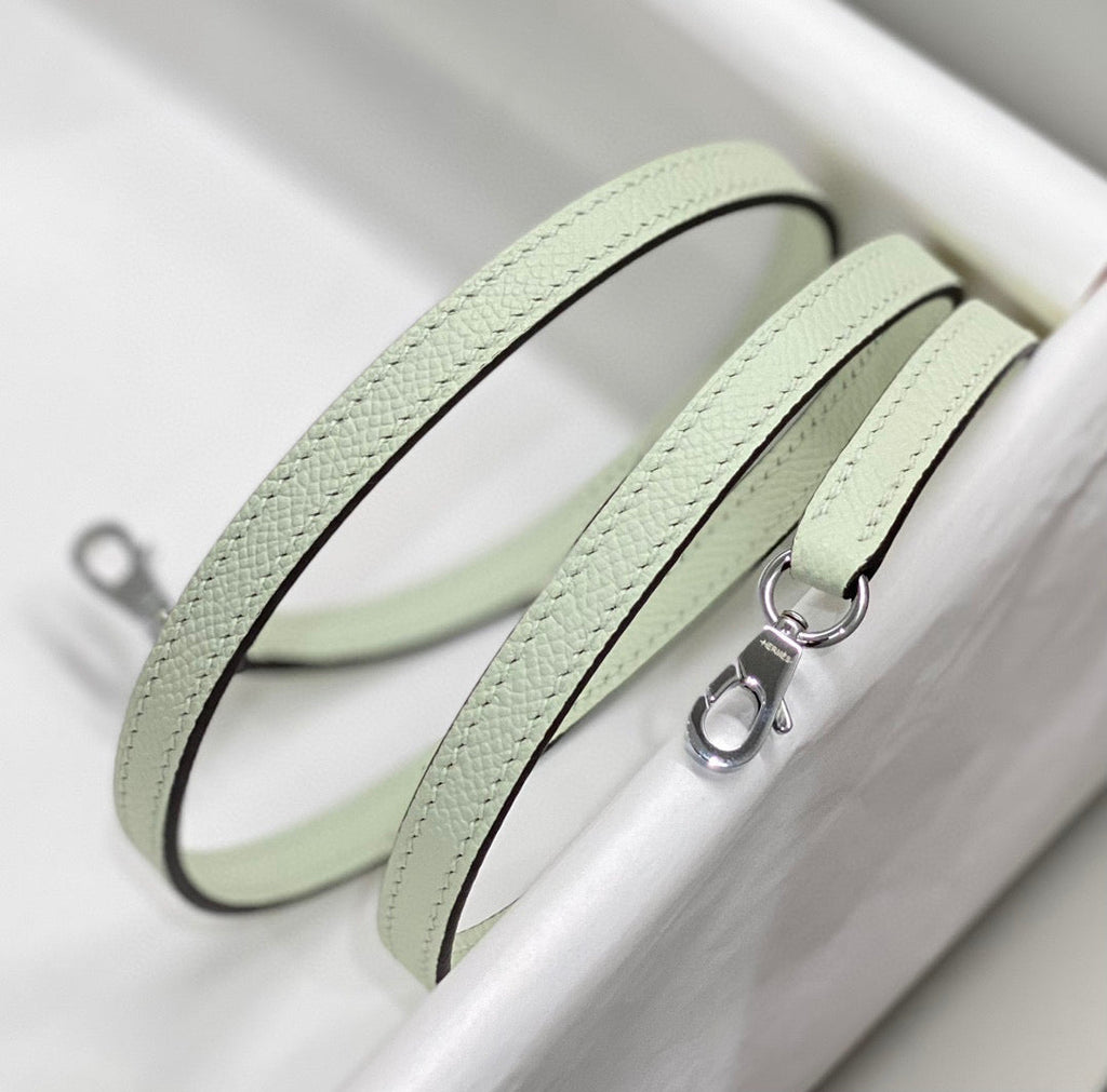 Hermes Kelly Mini 20 Seafoam Epsom Silver Hardware Bag