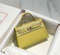 Hermes Kelly Mini 20 Yellow Epsom Gold Hardware Bag