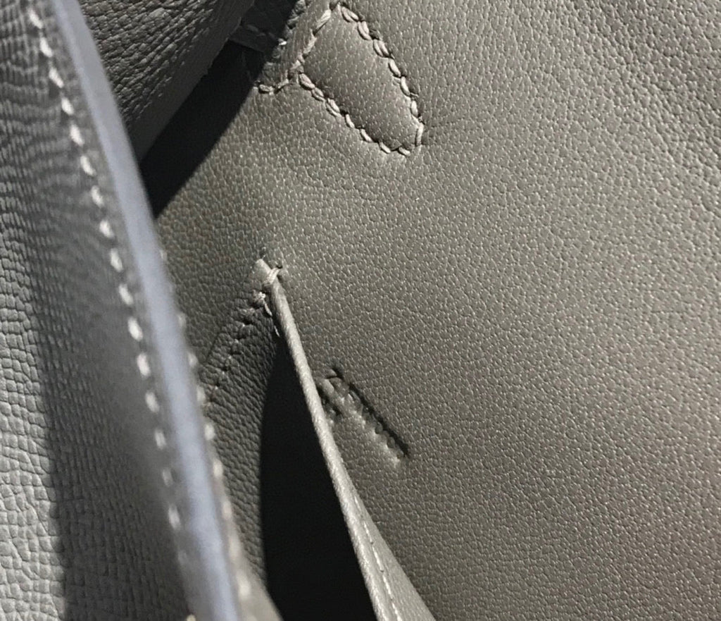 Hermes Kelly Mini 20 Dark Grey Epsom Gold Hardware Bag