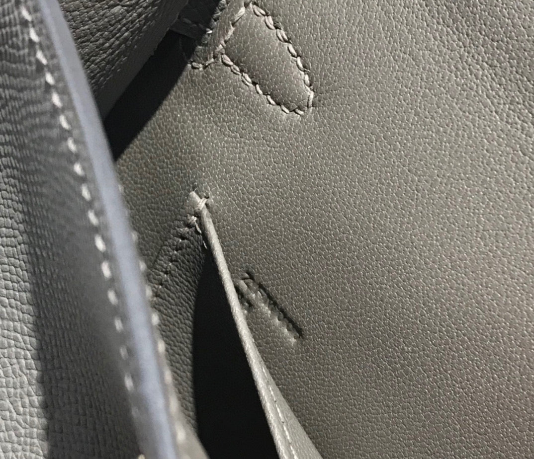 Hermes Kelly Mini 20 Dark Grey Epsom Gold Hardware Bag