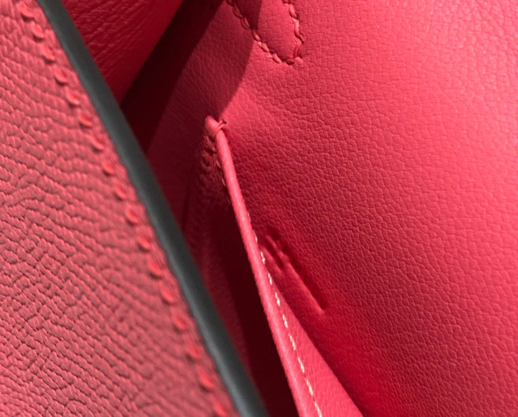 Hermes Kelly Mini 20 Dark Pink Epsom Gold Hardware Bag