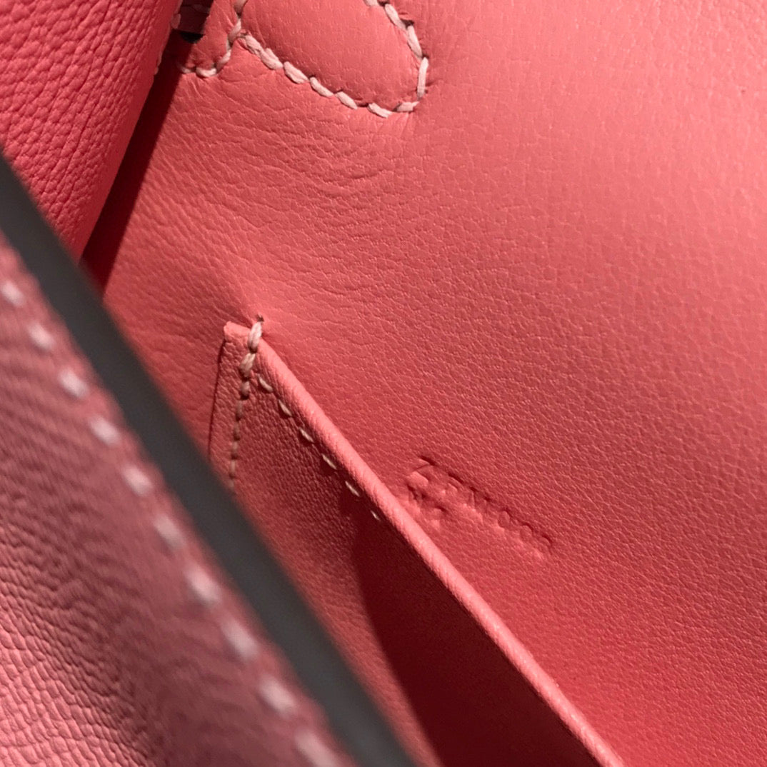 Hermes Kelly Mini 20 Pink Epsom Gold Hardware Bag