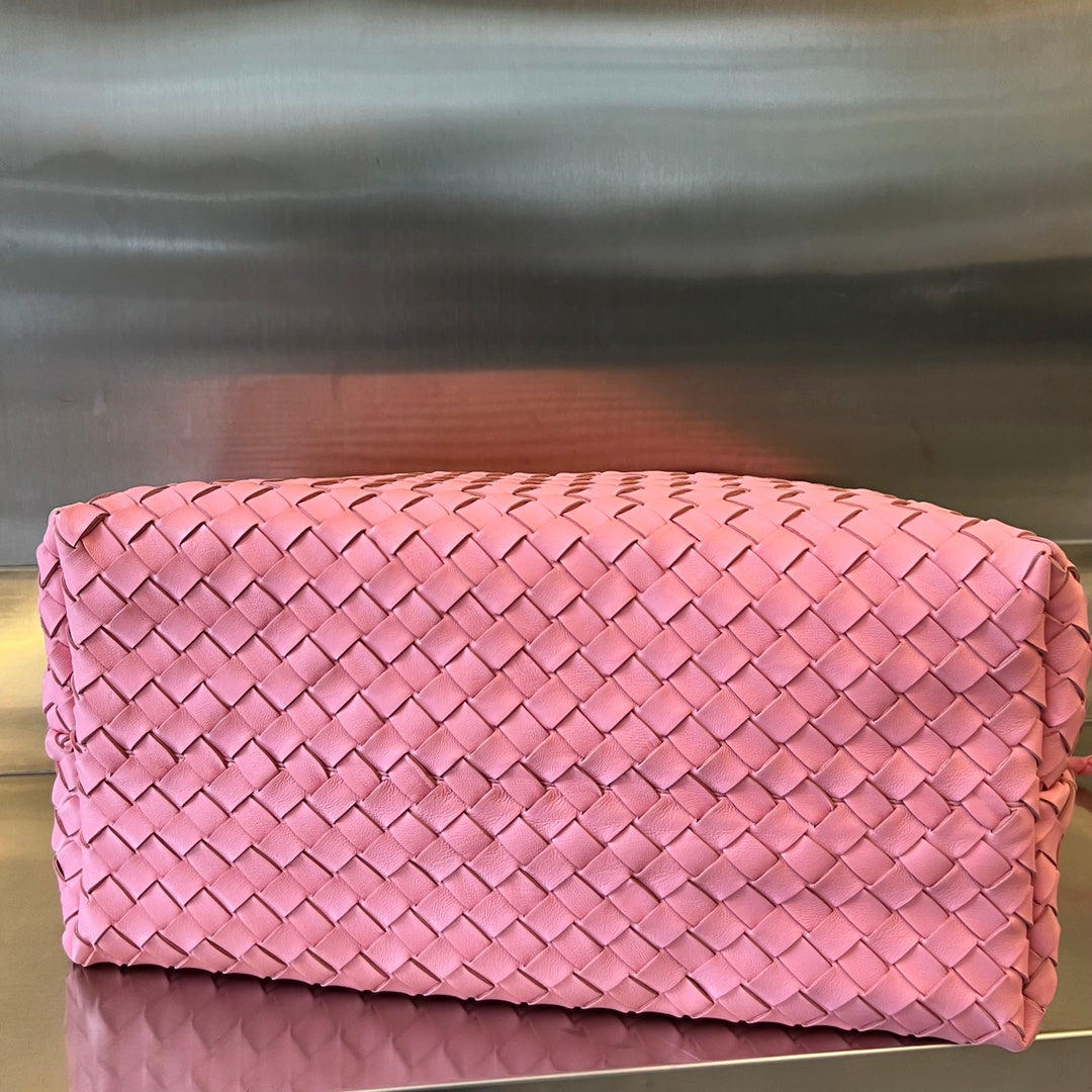Bottega Veneta Large Andiamo 45cm Pink Lambskin Bag