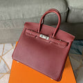 Hermes Birkin 30cm Jam Calfskin Silver Hardware Bag
