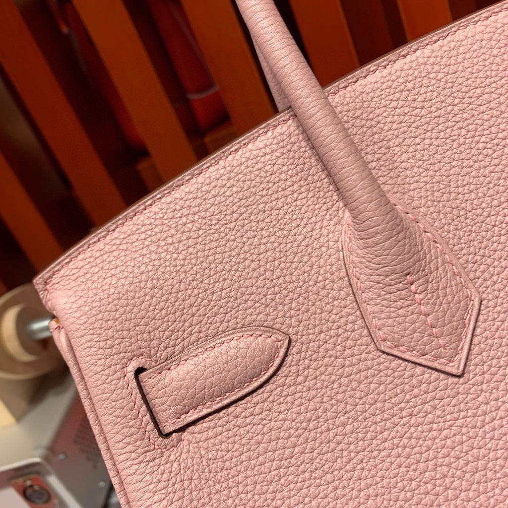 Hermes Birkin 30cm Light Pink Togo Leather Gold Hardware Bag
