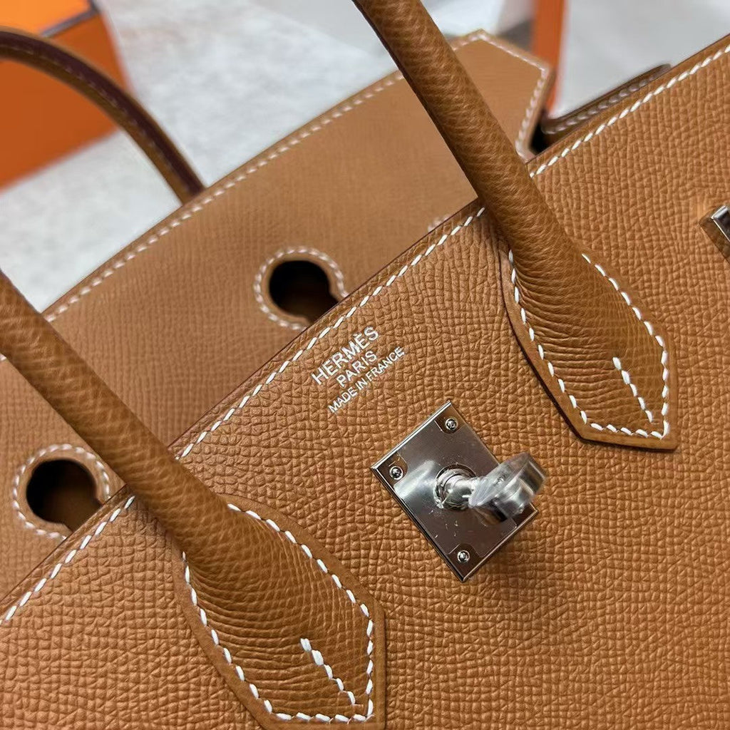 Hermes Birkin 25cm Gold Togo Leather Silver Hardware Bag