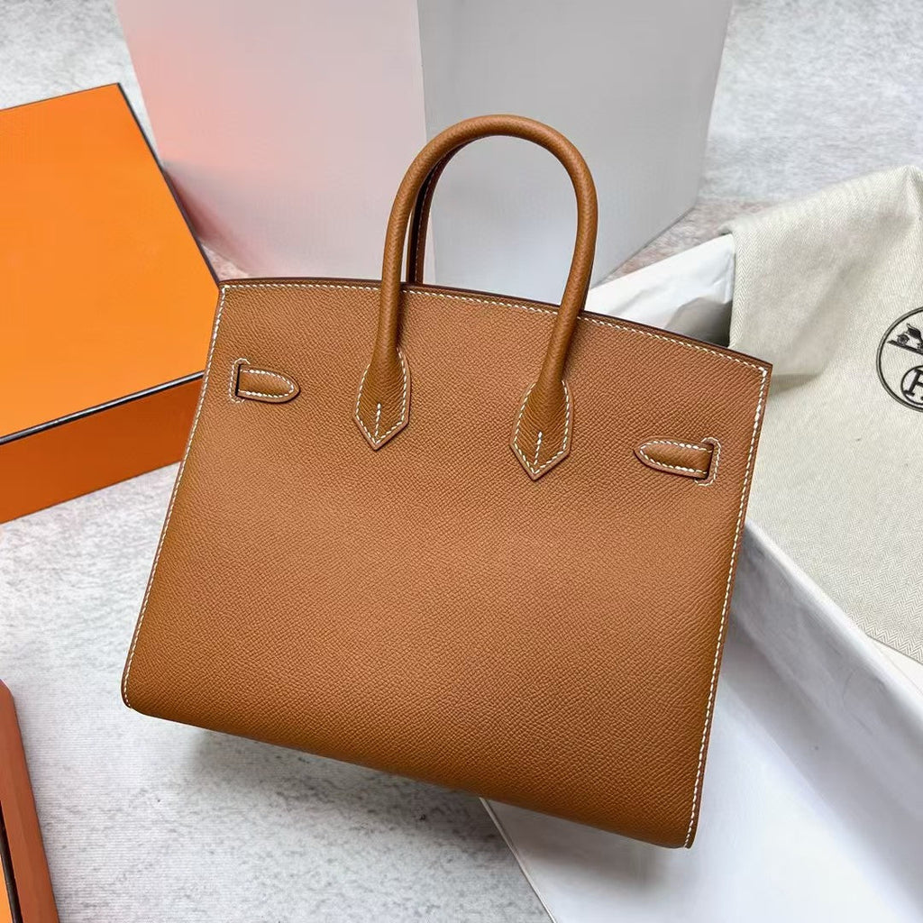 Hermes Birkin 25cm Gold Togo Leather Silver Hardware Bag