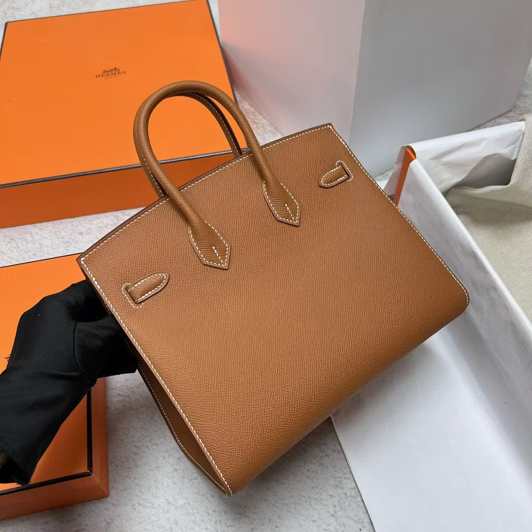 Hermes Birkin 25cm Gold Togo Leather Silver Hardware Bag