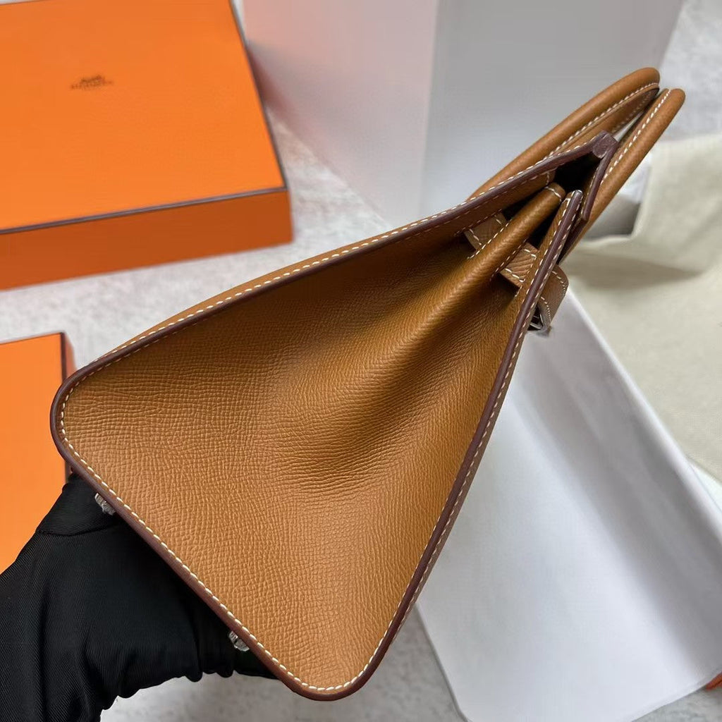 Hermes Birkin 25cm Gold Togo Leather Silver Hardware Bag