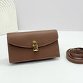 Loro Piana Extra Pochette 18 in Caramel Sugar Calfskin Gold Hardware Bag