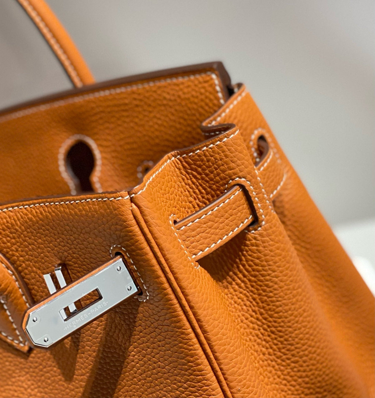 Hermes Birkin 30cm Brown Togo Leather Silver Hardware Bag