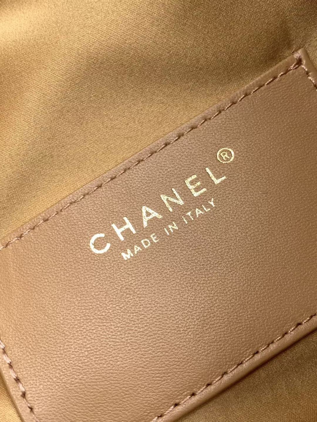 Chanel 25S Hobo Bag 40 in Brown Suede with Gold Hardware