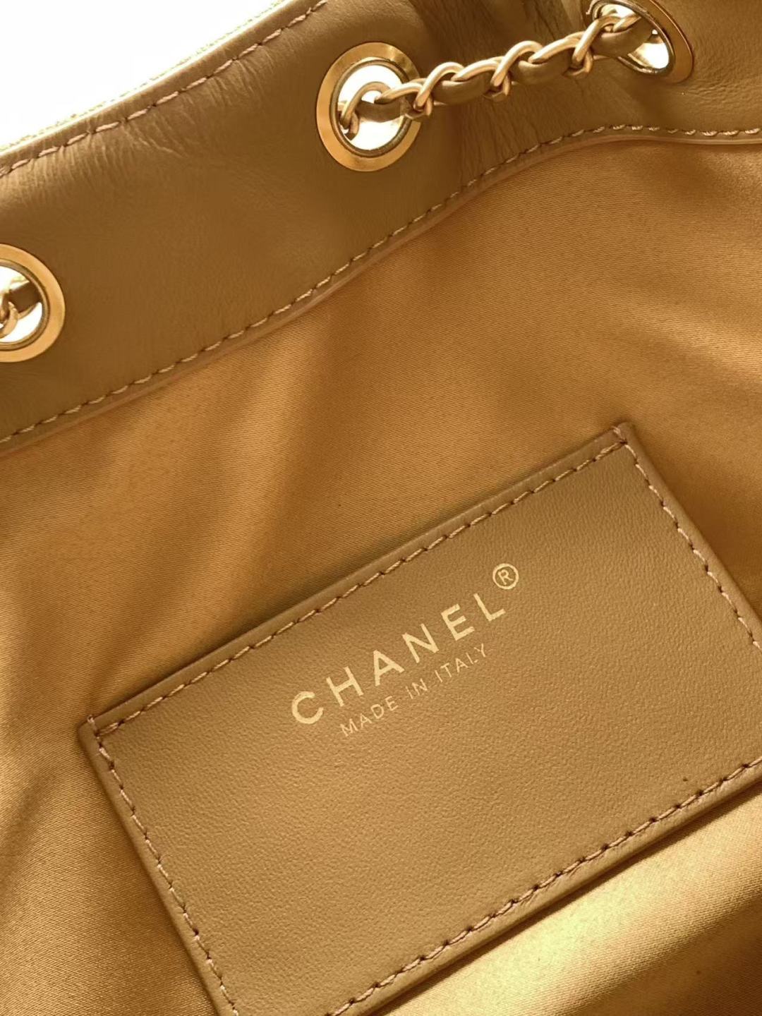 Chanel 25S Hobo Bag 30 in Brown Suede with Gold Hardware