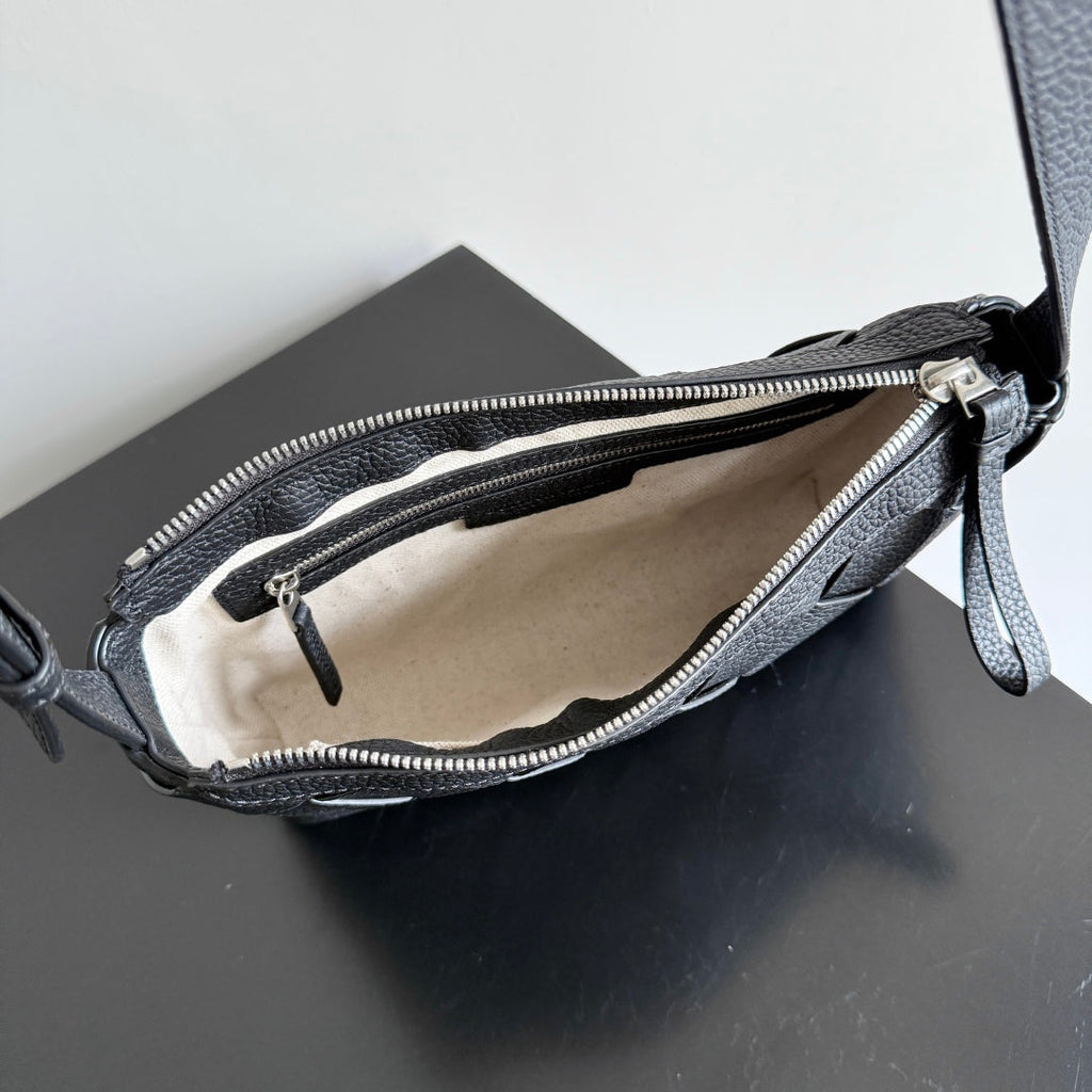 Bottega Veneta 25S Diago 25 in Dark Olive Gray Calfskin Silver Hardware Bag