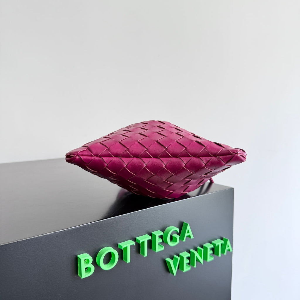 Bottega Veneta 25S Small Dustbag 21 in Dark Pink Lambskin Bag